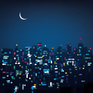 COMIC16 Bokeh City Background